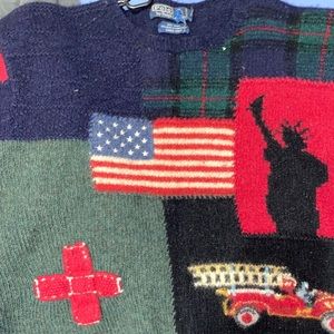 Polo crew neck sweater
